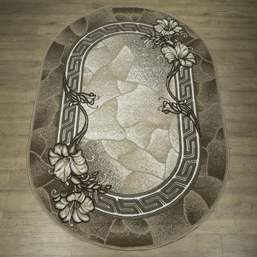 КОВРЫ ДИЗАЙН 15805 ЦВЕТ 10822 Лайла де Люкс овал