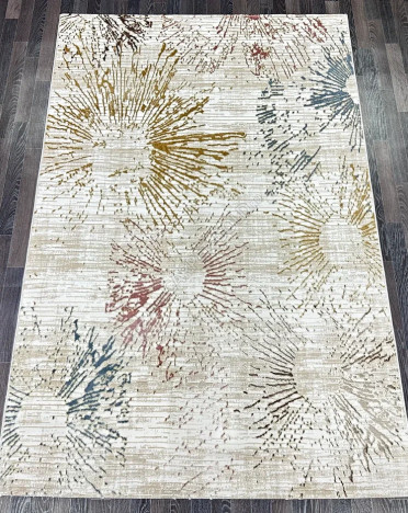 Ковер турецкий A3579A Lowa (Полиэстер хит-сет, бежевый)