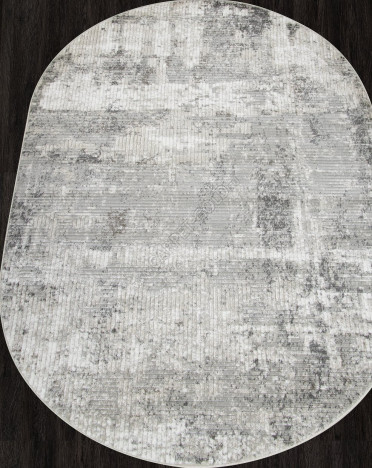 Ковер российский F138 MIRANDA (Хит-сет, бежевый, серый) овальный