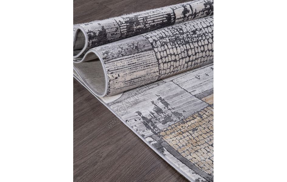 21096A - CREAM / L.GREY - Прямоугольник - коллекция MILANO