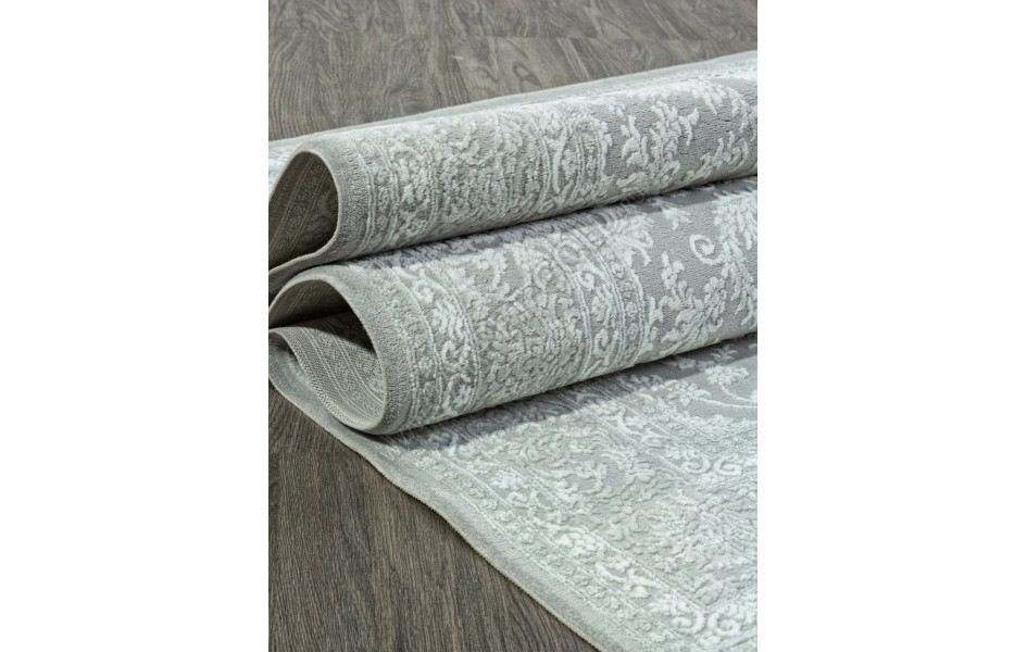 Ковер E365AP - GREY / WHITE - Прямоугольник - коллекция SIROCCO